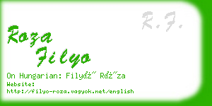 roza filyo business card